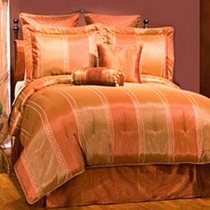 Comforter Sheet Pillow Sham Set Woodbury Jacquard Queen 24 Piece Bundle NWT